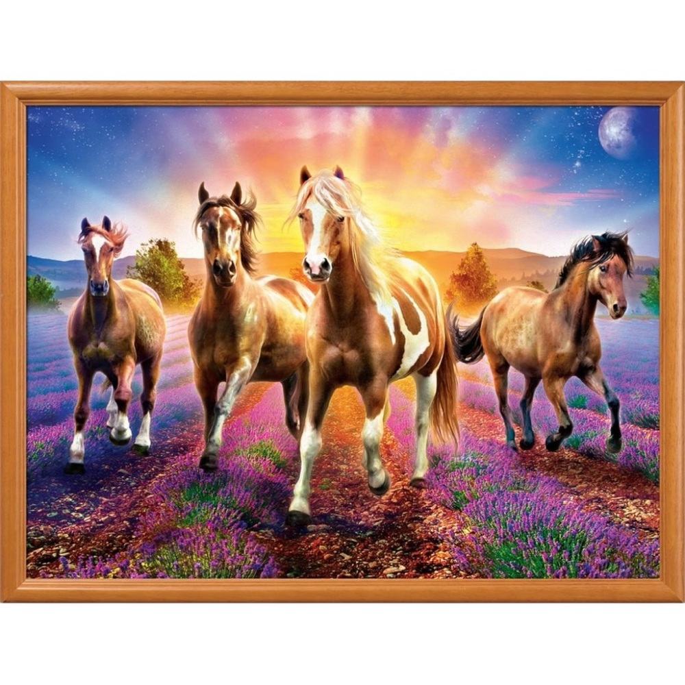 Glow in the Dark - Wild Stallions 300 Piece EZ Grip Puzzle - Kids Puzzle - Picture 3 of 5